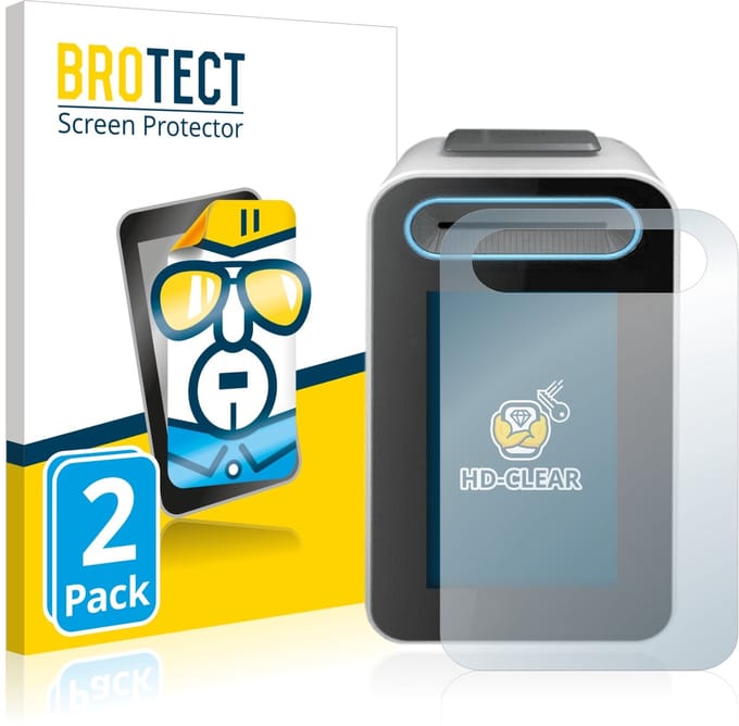 BROTECT - Screenprotector voor Cherry eHealth Terminal ST-1506 - Folie Beschermfolie transparant 2 Stuks