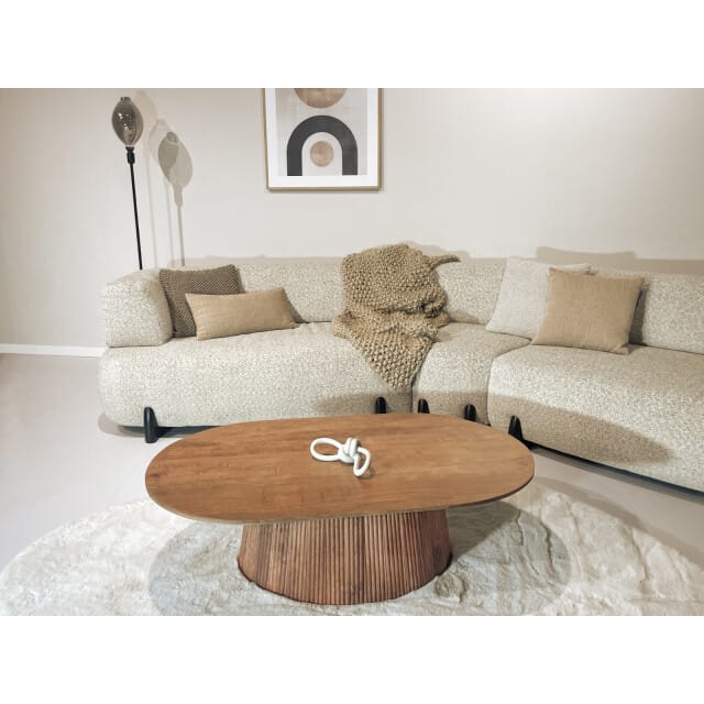 Livingfurn - Salontafel Salvator Oval 120 - Mangohout