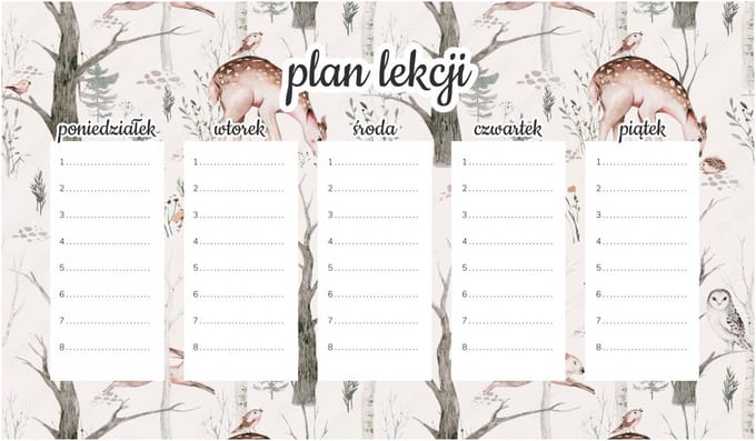 Wallvy - Magnetisch Lesrooster - Akwarel Dieren - 45x26CM - Personaliseerbaar