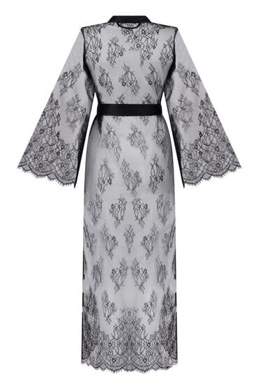 Hunkemöller Long Allover Lace Kimono Zwart