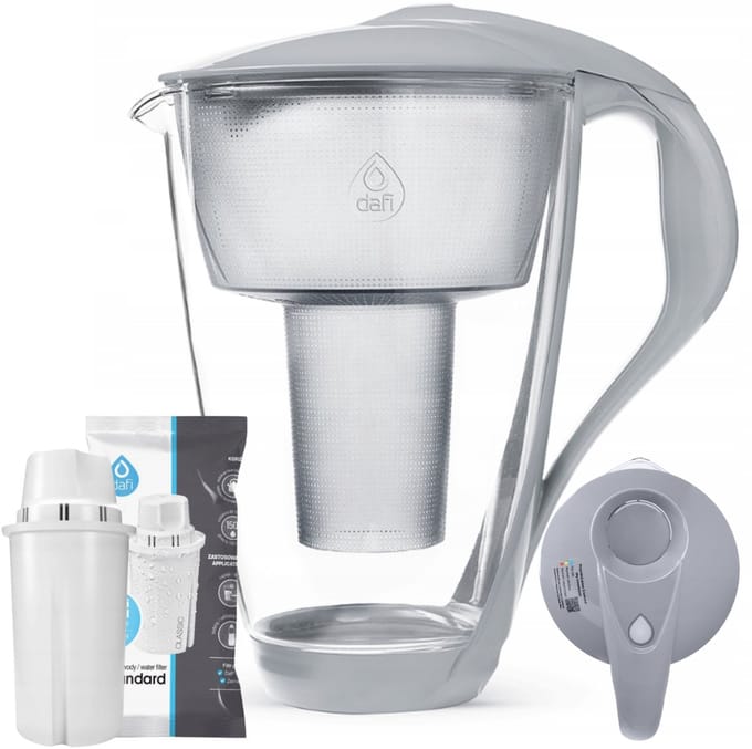 Dafi Glazen Waterfilterkan 2L met LED Indicator & Classic Filter
