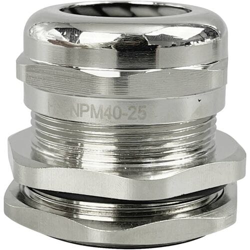 TRU COMPONENTS TC-10302852 Wartel M40 Messing (vernikkeld) Metaal 1 stuk(s)