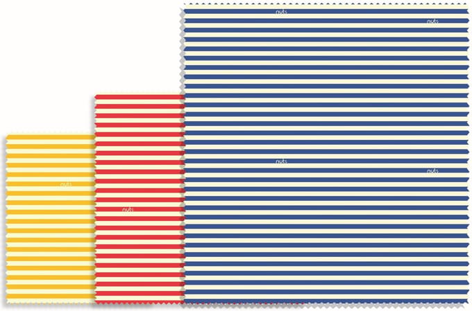 Bee's Wax - Bijenwasdoek Gestreept Set van 3 Stuks Assorti - Bijenwas - Multicolor