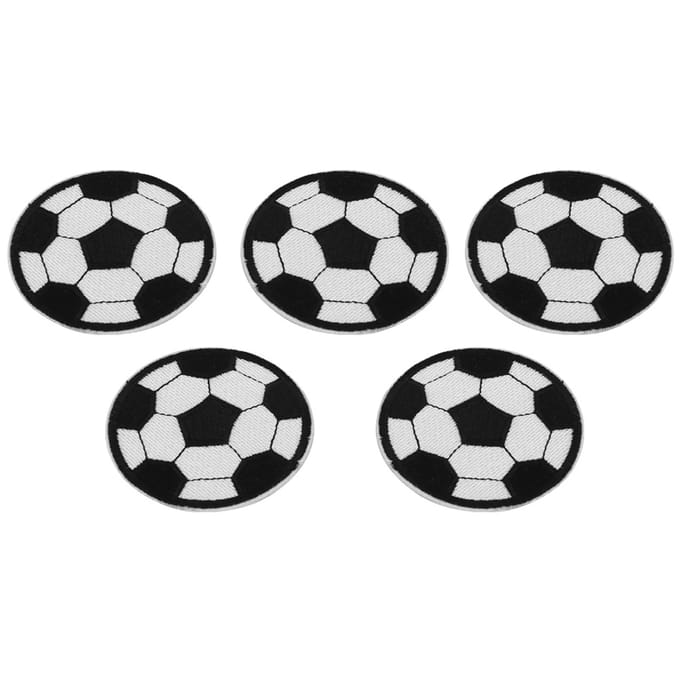 10 Stuks Voetbal Borduurpatches Rugzak Kleding Accessoires Patch Sticker Badge white