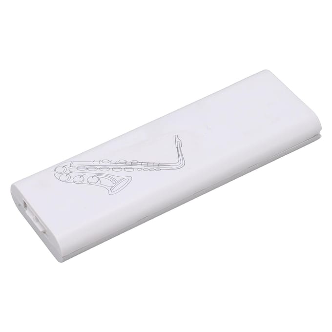Saxofoon Rieten Koffer Draagbare Beschermende Enkele Houder ABS Universeel voor Klarinet white