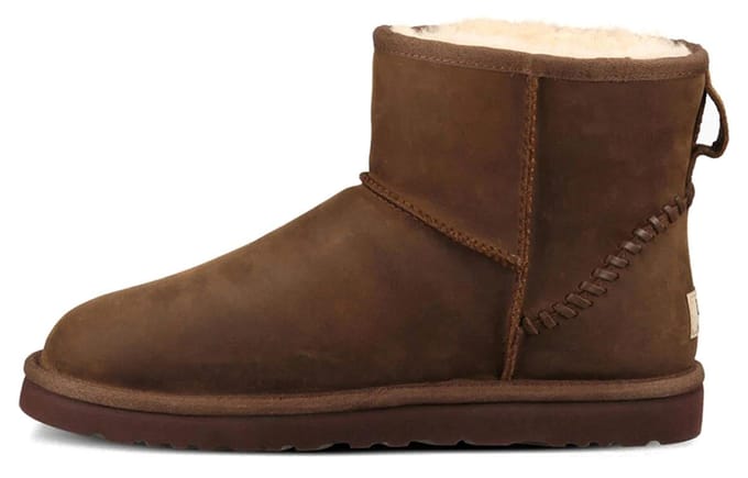 UGG Classic Mini Deco Middelhoge Laarzen Gevoerd met Fleece Bruin 1003945-CHE 43 black