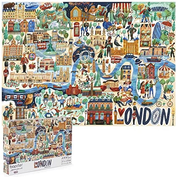 Stadslegpuzzel London met 1000 stukjes van 100% gerecycled karton