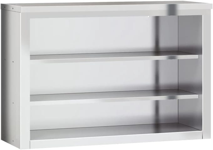 RVS Wandkast met Plank voor Keukenopslag