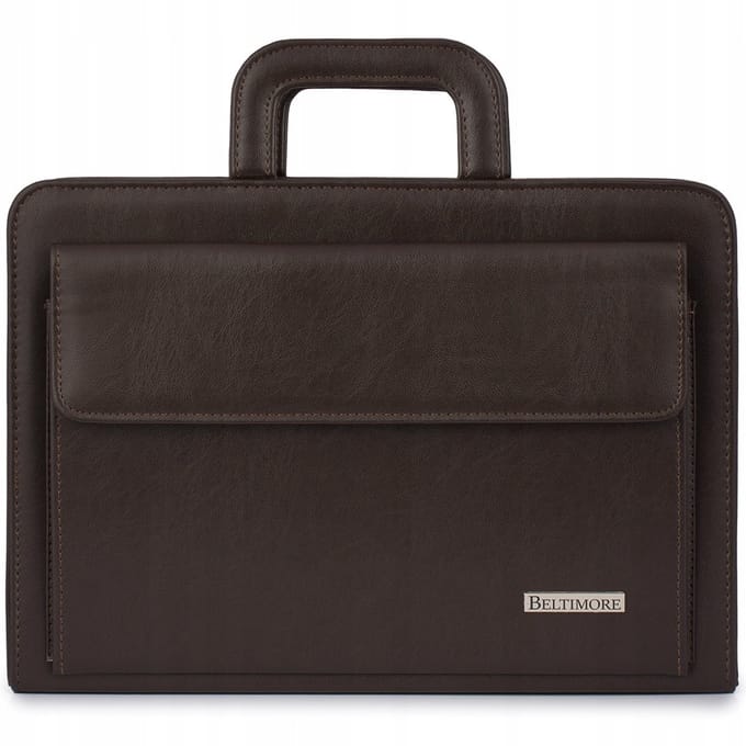 Leren Aktetas Organizer A4 voor Werk - Bruin Beltimore