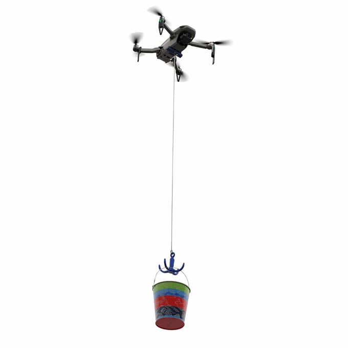 Payload Kit Geschikt voor DJI Mini 2 / Mini SE / Mavic Mini – Drone Cargo Drop Systeem – Landing Gear met Release Hook – Drone Transport Accessoire – Blauw