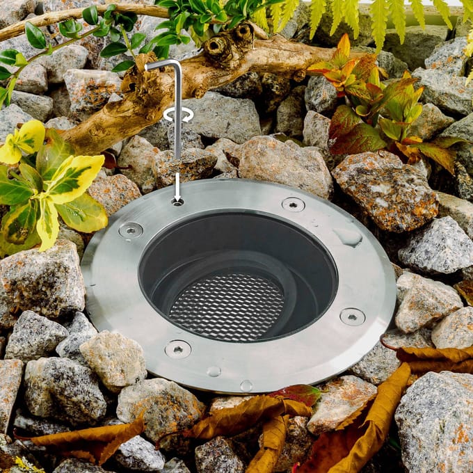 EVN Pentola inbouwlamp roestvrij staal Ø13,5cm 3.000K