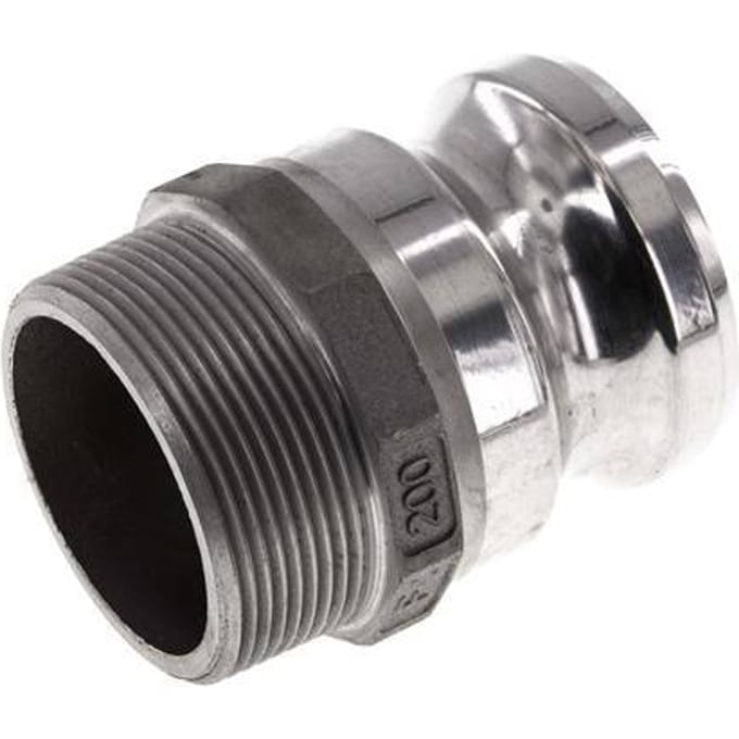 Camlock DN 50 (2'') Koppeling AluminiumR 2'' met buitendraad Type F MIL-C-27487
