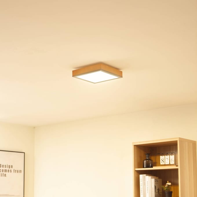 Lindby Laviona LED plafondlamp, vierkant, 30 cm