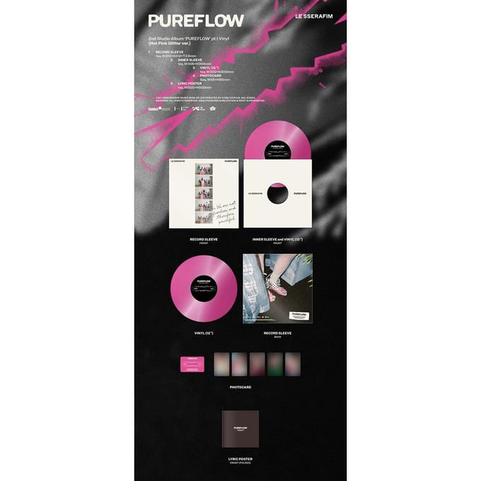 LE SSERAFIM - PUREFLOW deel 1 (LP) Random black