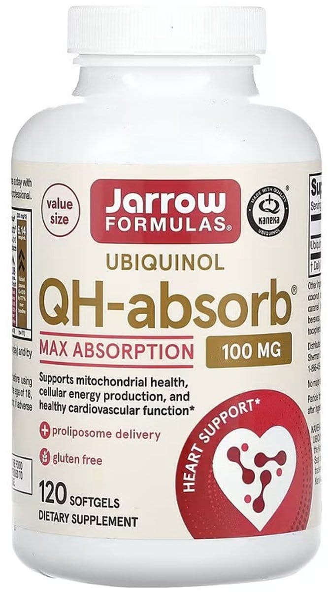 QH-Absorb, Ubiquinol 100 mg (120 softgels) - Jarrow Formulas
