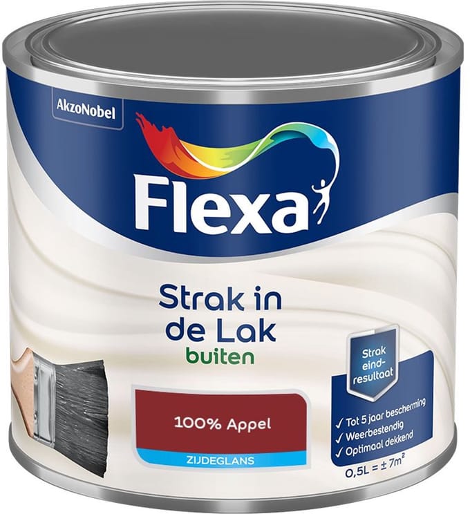 Flexa - Strak In De Lak Buitenlak Zijdeglans - 100% Appel - Mengverf - 500 Ml