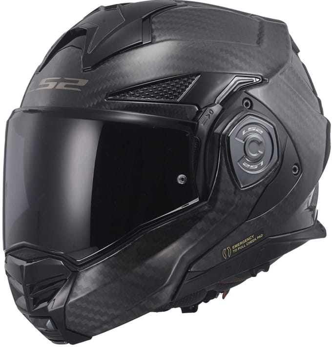 LS2 FF901 Advant X Carbon Solid Systeemhelm - Helm