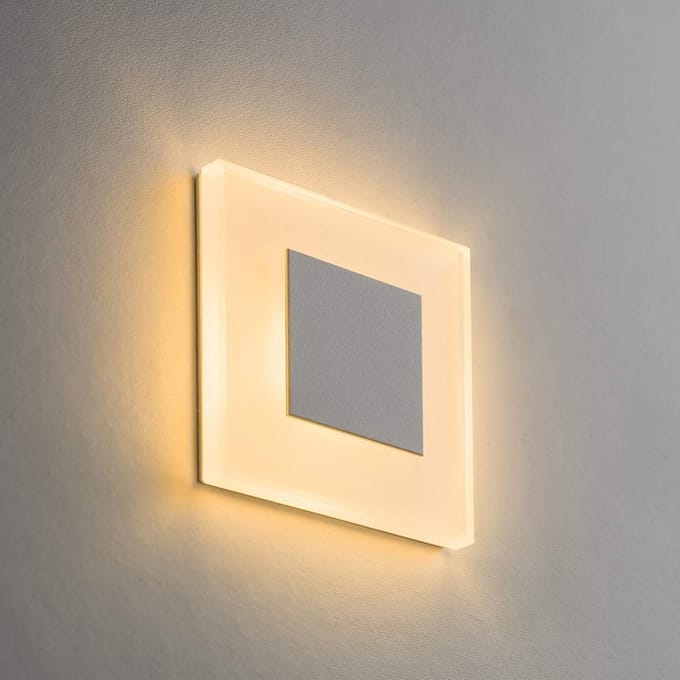 Premium LED Trapverlichting 230V 1W Echt Glas Wandlamp