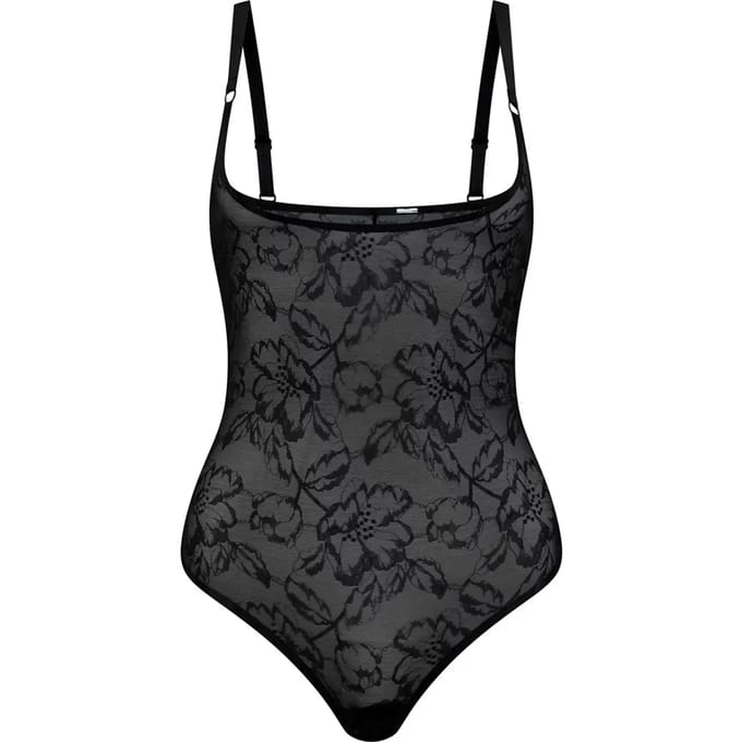 Lace body met open decolleté voor dames Bye Bra