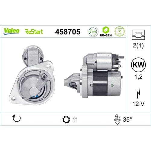 Starter VALEO RE-GEN STOP&START; - AT VALEO 458705