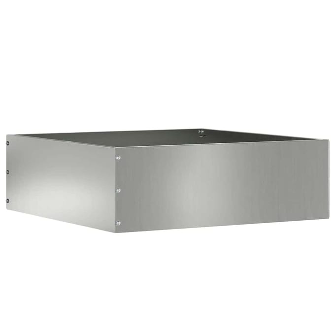 vidaXL - Gazonrand - 40 - x - 40 - x - 13 - cm - Gegalvaniseerd - staal - zilver