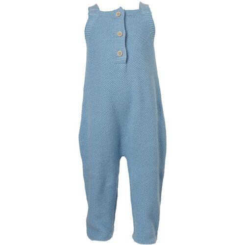 LUPILU Gebreide baby tuinbroek (Blauw, 62-68)