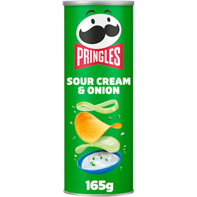 Chips Pringles sour cream onion 165gr