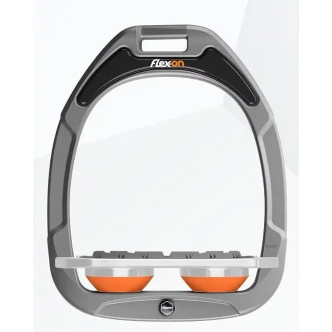 Platte Grip Aluminium/Grijs/Oranje Sporen Flex-On Green Composite