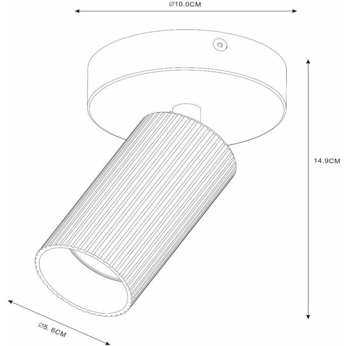 Lucide CLUBS - Plafondspot (Plafondlamp) - 1xGU10 (MR16) - Wit