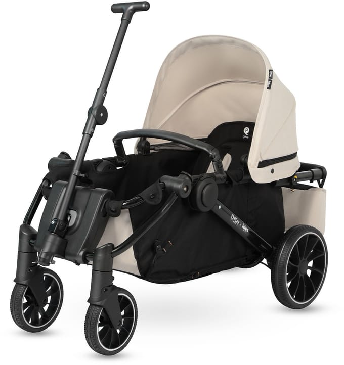 Qplay Go Cargo - Opvouwbare Kinderwagen & Bolderkar - Beige