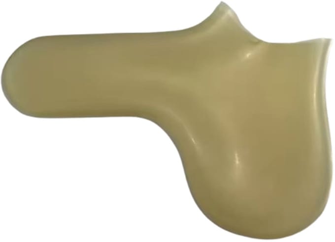 100% Latex mini slip - Scrotum en penis - Strapless - Kuisheid - Elastisch - Heren