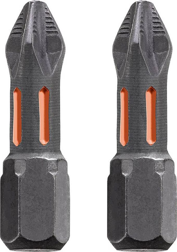 KWB torsie bitset - PH3 Phillips 3 - Lengte 25 mm - Hoge torsieweerstand - 122003 - 2 stuks