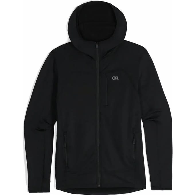 Full zip fleece hoodie Outdoor Research Vigor Grid