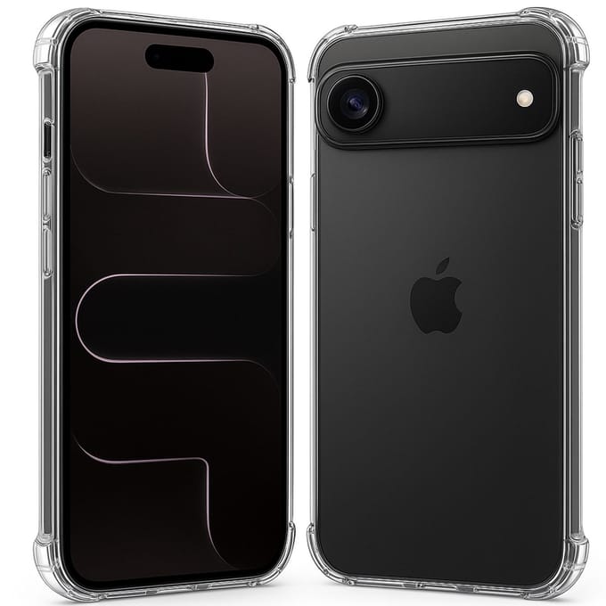 TechNow Hoesje geschikt voor iPhone 17 Air Hoesje Screenprotector - Extreme Shock Case – Case Transparant