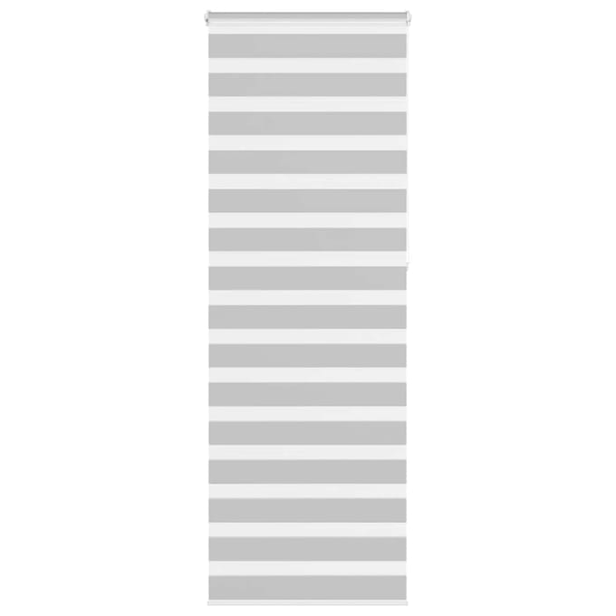 vidaXL - Zebra - rolgordijn - 85x230 - cm - stofbreedte - 80,9 - cm - lichtgrijs