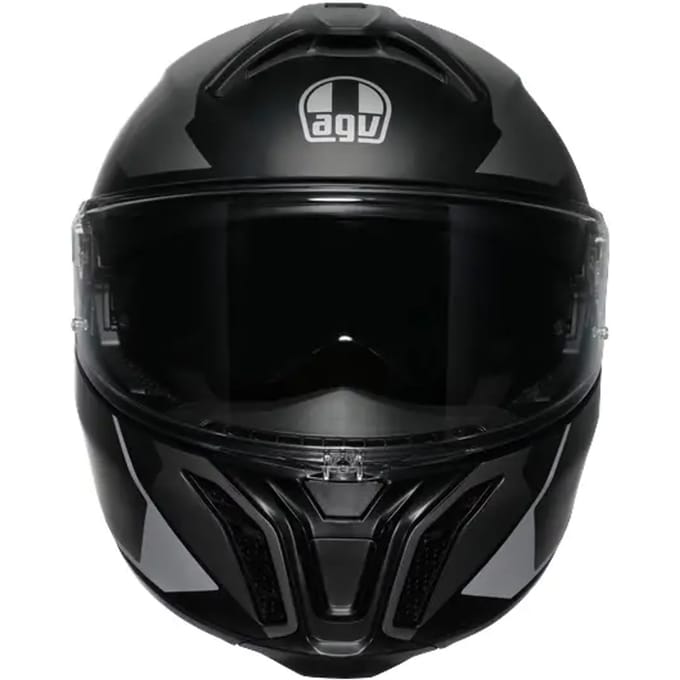 AGV Tourmodular Perception Mat Zwart Zilver Systeemhelm - Maat M - Helm
