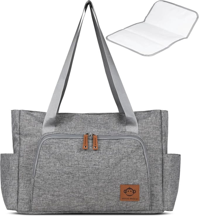 Grote Waterdichte Kinderwagen Organizer Tas met Aankleedmat - Luiertas voor Kinderwagen en Auto