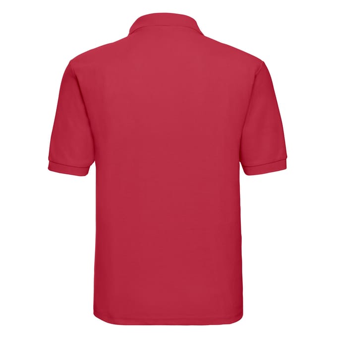 Russell Heren Polycotton Pique Poloshirt (Klassiek rood)