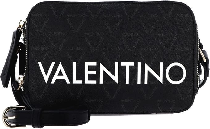 Elegante Cameratas Zwart/Multicolor - Verstelbare Crossbody Tas voor Dames