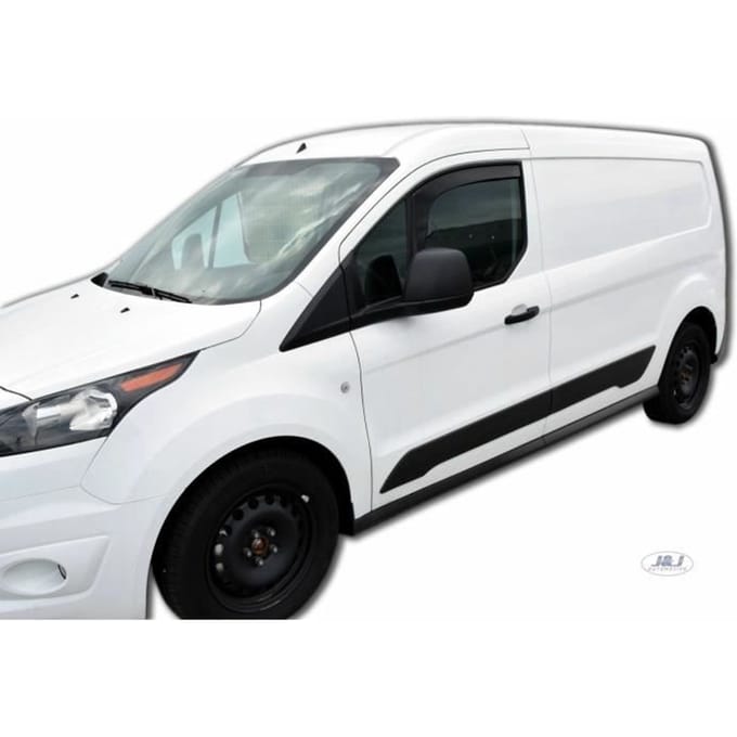 Luchtdeflectoren - J&;J AUTOMOTIVE - Ford Transit Connect - Gerookt - Versterkt Acryl - Eenvoudige Installatie