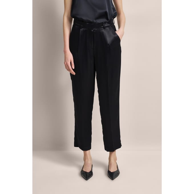 Bugatti Damen Casual broek met vouw