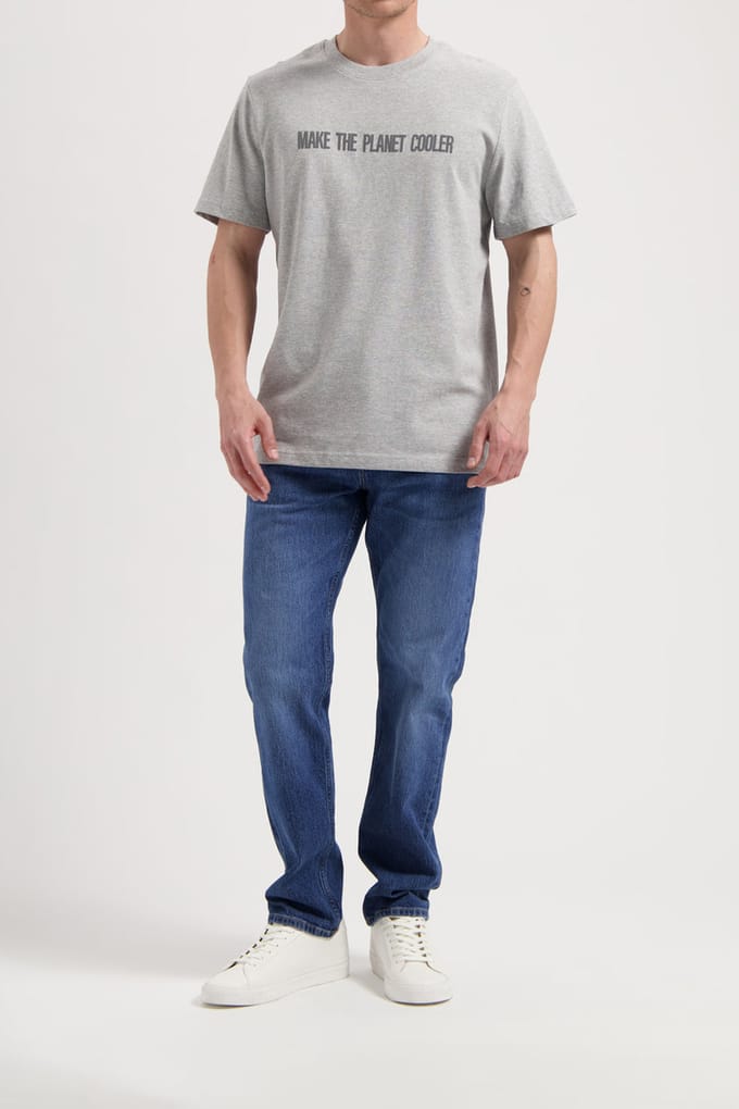 Mud Jeans Robin Tee Heather Grey Taglia: XXS | Maglie Sportivi Outlet | Unisex | Grigio
