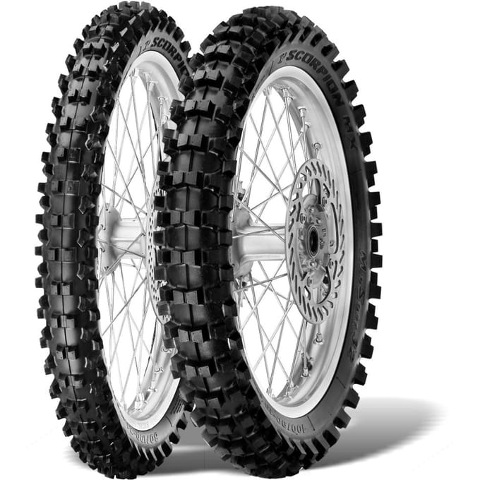 Pirelli Scorpion MX 32 ( 120/90-19 TT 66M Achterwiel, Rubbermengsel Medium SOFT, NHS )