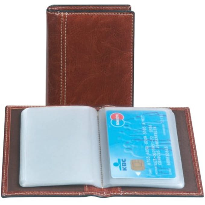 Creditkaart etui Palermo 40stuks bruin