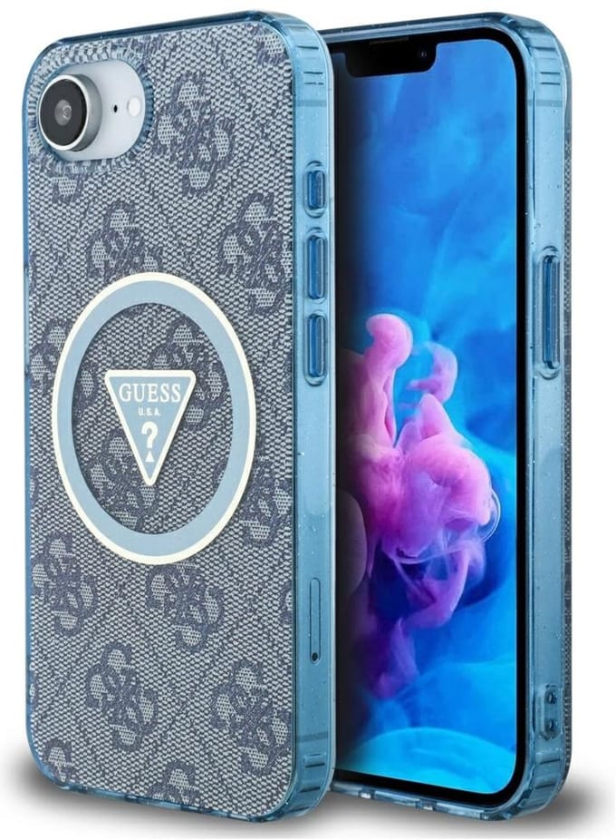 Guess MagSafe Serie - Telefoonsticker - iPhone 16 - Niebieskie - Modieus Ontwerp