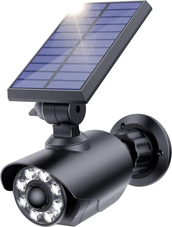 Zonne Beveiligingslamp - Dummy Camera - Tuin Verlichting - Bewegingssensor - IP66 Waterdicht - Zwart