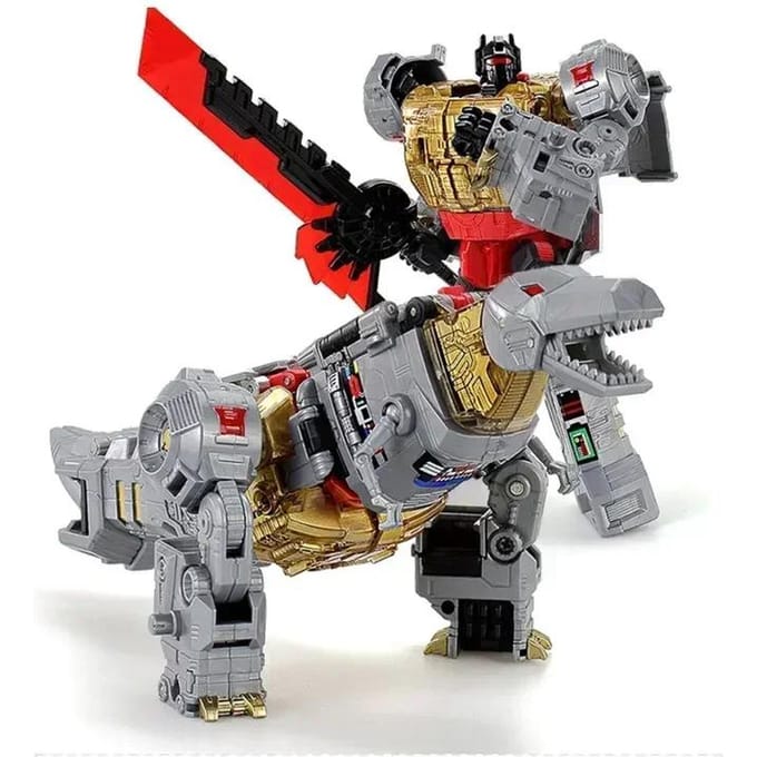 5IN1 BPF ABS Model Transformatie G1 Robot Speelgoed Dinoking Volcanicus Grimlock Slag Sludge Snarl Swoop Slash Dinobots Actie Model black