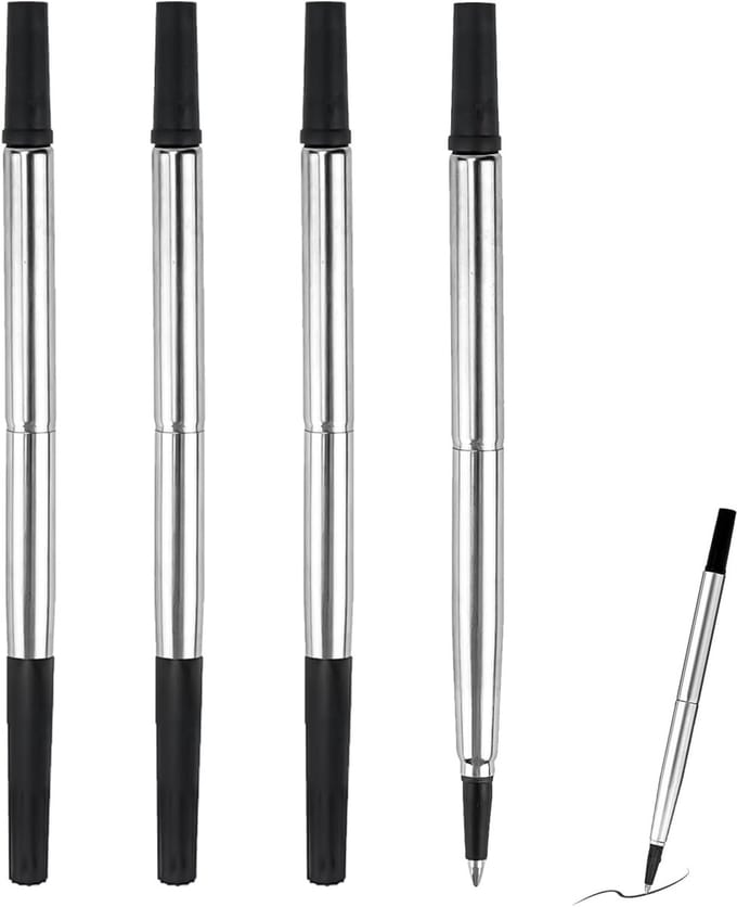 Solidchoice - Set van 4 Vervangpatronen voor Rollerbalpen