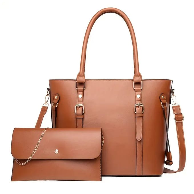 Nivard Handtas Dames - Schoudertas - School - Shopper - Schooltas - Werktas - Bruin