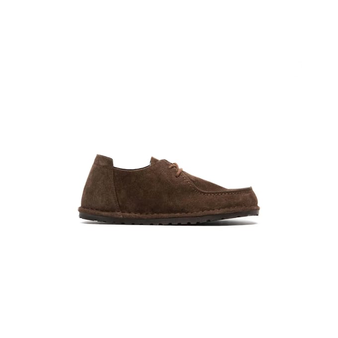 Birkenstock Utti Lace Suede Leather Sneakers bruin